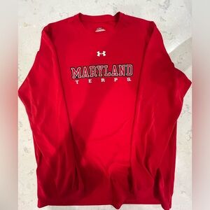 University of Maryland long-sleeved Under Armour shirt